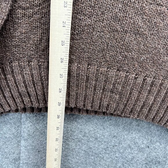 Vintage Ralph Lauren Pullover Men XL Brown Crewneck Sweatshirt Linen Knitted - Picture 4 of 9